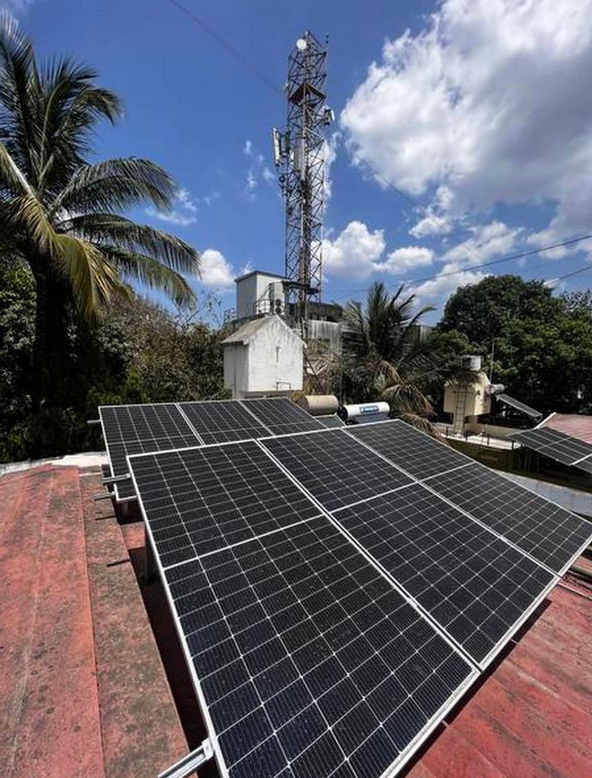 Solar panel rooftop installation